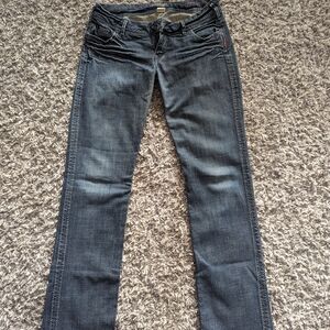 Silver Jeans Dark Blue Straight Leg Jeans